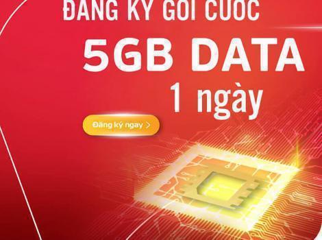 Gói Cước 5Gb/1 Ngày Tốc Độ Cao Giá Rẻ Viettel