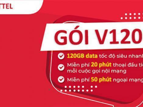 Các gói cước V120N Viettel ưu đãi 4Gb 1 Ngày 2026
