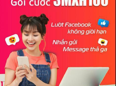3MXH100 Viettel gói cước mạng xã hội ưu đãi khủng 90Gb 3 tháng