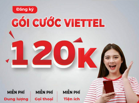 Gói cước combo Viettel - cước phí 120k/ tháng