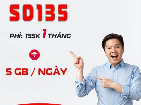 Gói 4G Viettel siêu data 150Gb cước phí 135k/tháng