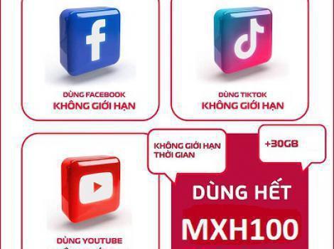 MXH100 Viettel - Trải Nghiệm MXH Miễn Phí Và 30GB Data