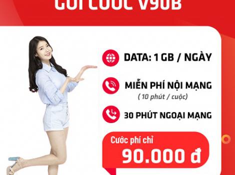Gói Cước V90B Viettel: 30GB, Miễn Phí Gọi Thoại Hàng Tháng