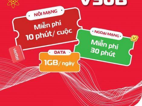 Gói Combo V90B Viettel: 30GB & Miễn Phí Cước Gọi Chỉ 90K / Tháng