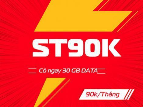 Gói cước 4G Viettel 90K Mỗi Tháng Tới 30Gb Tốc Độ Cao