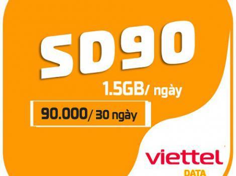 SD90 Viettel: 45GB Dữ Liệu Cao – Kết Nối Suốt 30 Ngày