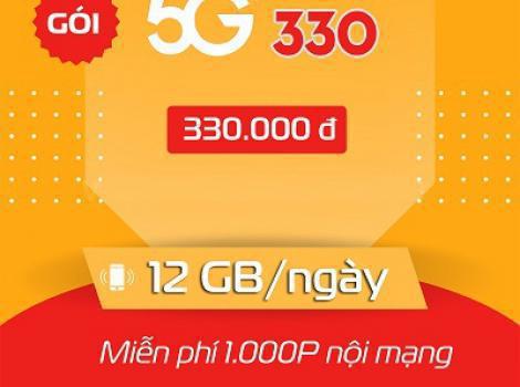 Gói 5G330B Viettel: 360GB Data & Miễn Phí Gọi Nội Mạng