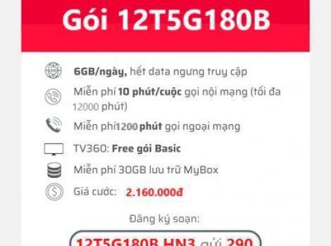 Thỏa Sức Lướt Web Với Gói Cước 12T5G180B Siêu Tốc!