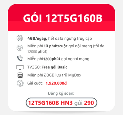 Trải Nghiệm Gói Cước 5G Viettel Chu Kỳ 12 Tháng Chỉ Từ 160K/ Tháng
