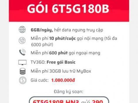 Ưu Đãi 6GB/ Ngày Data 5G Viettel Tốc Độ Cao Trong 6 Tháng Chỉ Từ 180K