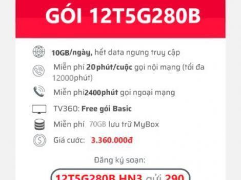 Gói Cước 5G Viettel Chu Kỳ 12 Tháng Mỗi Ngày Có 10GB