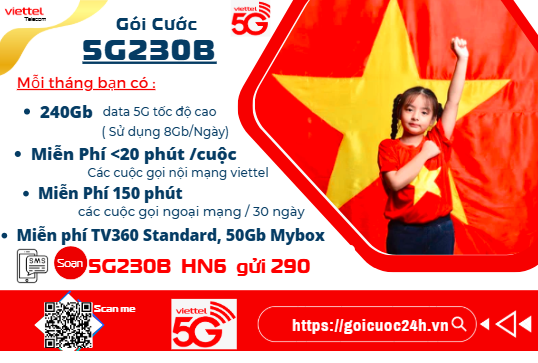 Gói 5G230B Viettel