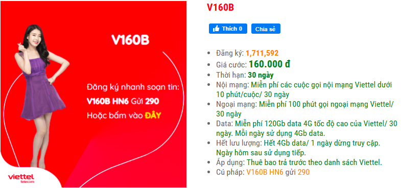 V160B Viettel 24h