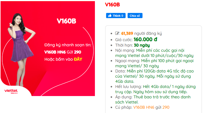 V160B Viettel 24h
