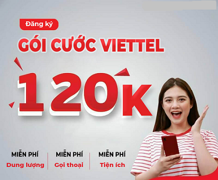 danh sách gói nội mạng viettel 120k/ tháng