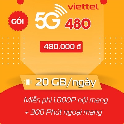 gói cước 5G480B Viettel