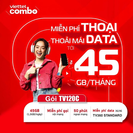 Tận Hưởng Nhiều Tiện Ích với Gói Cước TV120C Viettel chỉ 120.000đ/tháng