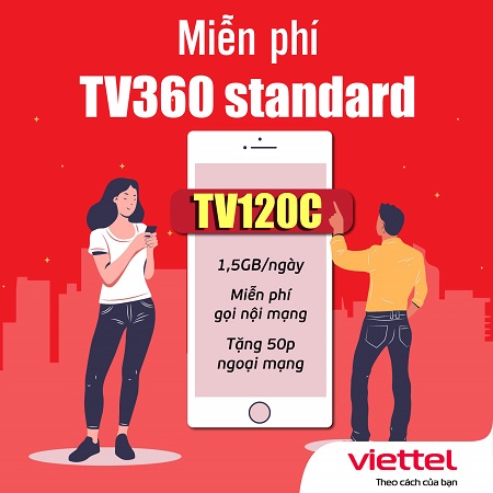 Đăng ký gói TV120C Viettel nhận trọn ưu đãi khủng với cước phí 120K