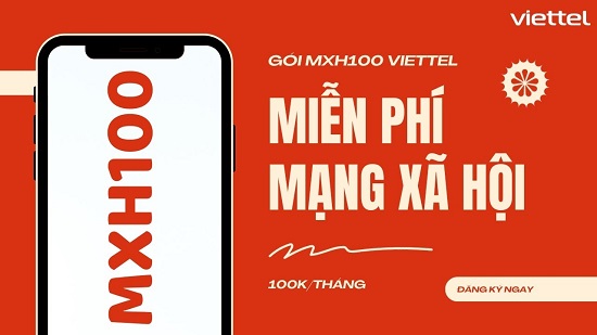 Gói cước mạng xã hội Viettel truy cập Fb, Tiktok, Youtube không giới hạn- gói cước 100K